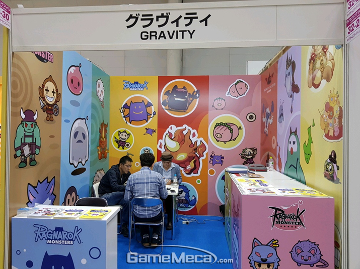 라이선싱 재팬에 참가한 그라비티 부스 전경 (사진제공: 그라비티)