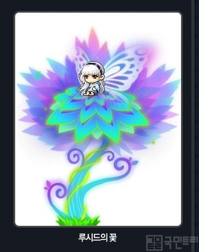 루시드의 꽃 의자 외형